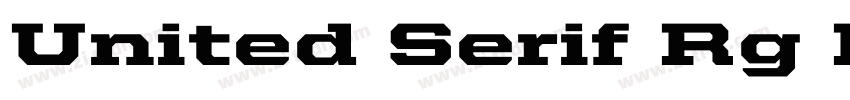United Serif Rg Hv字体转换